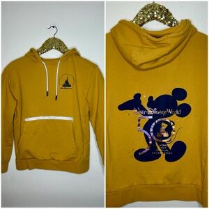 Disney World 50th Anniversary Yellow Hoodie Unisex S